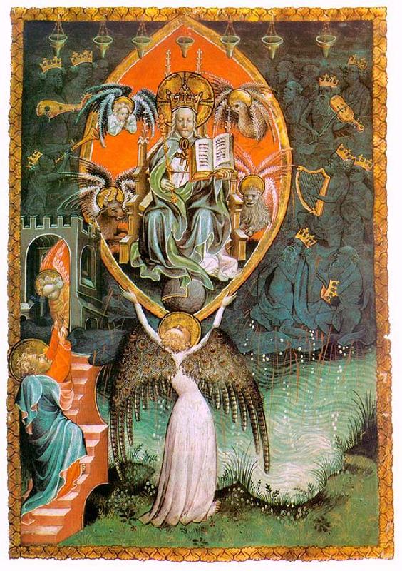 unknow artist Vision of the Throne of the Lord